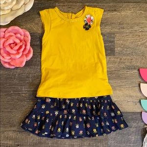 2pc Ruffled Skort & Shirt